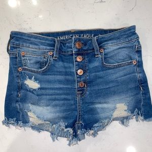 American Eagle High Rise Shortie Shorts